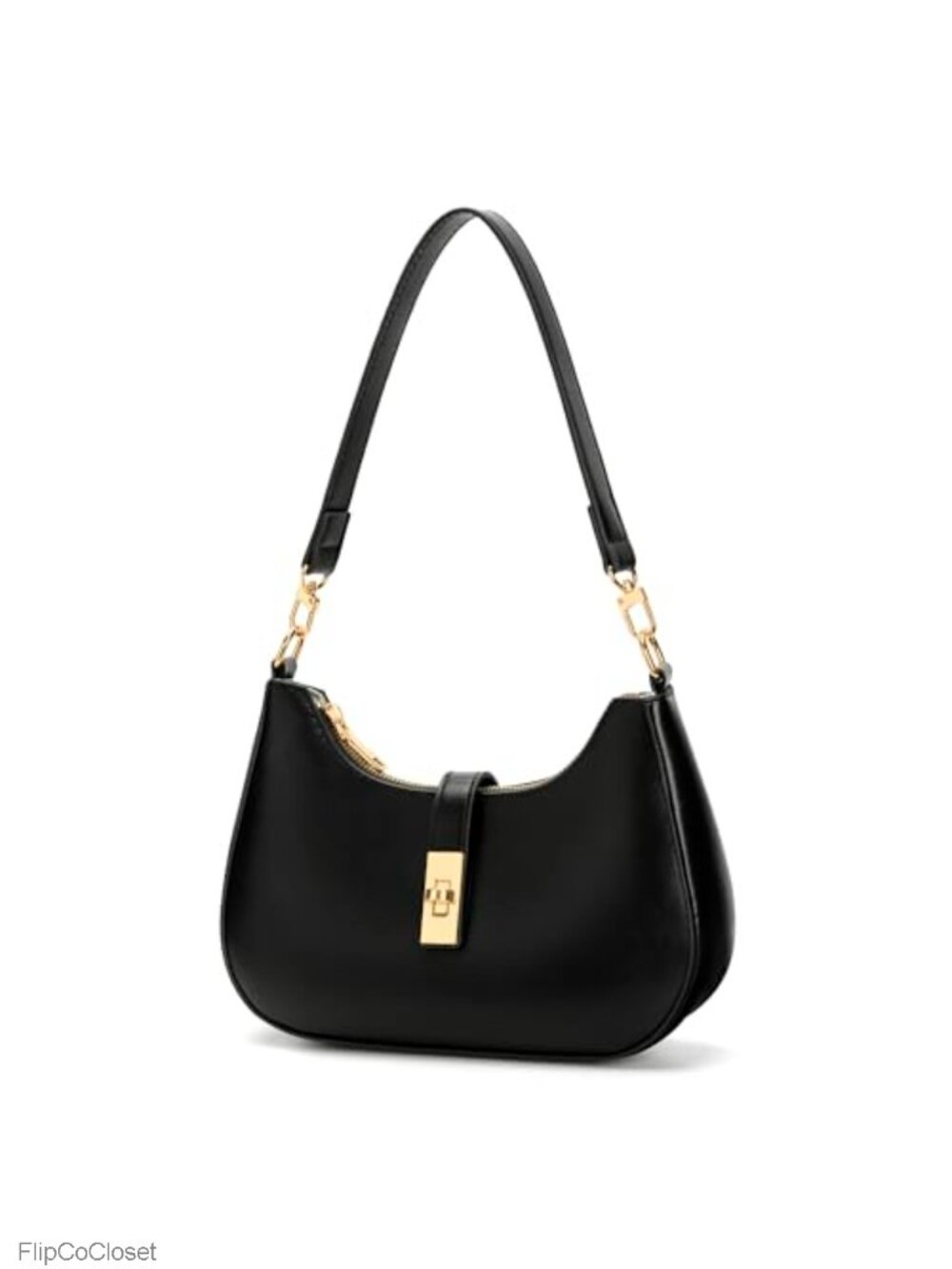 Crescent Hobo Shoulder Bag PU Leather Convertible Crossbody